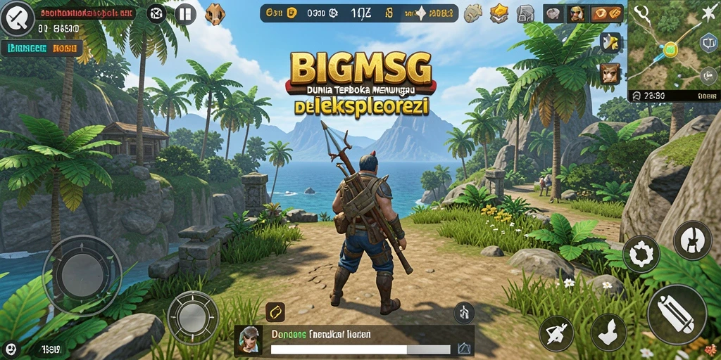Tangkapan layar gameplay penuh aksi di dunia terbuka.