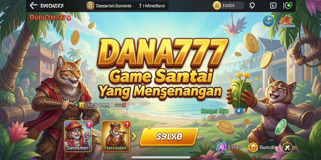 Tampilan gameplay DANA777 yang seru dan menghibur.