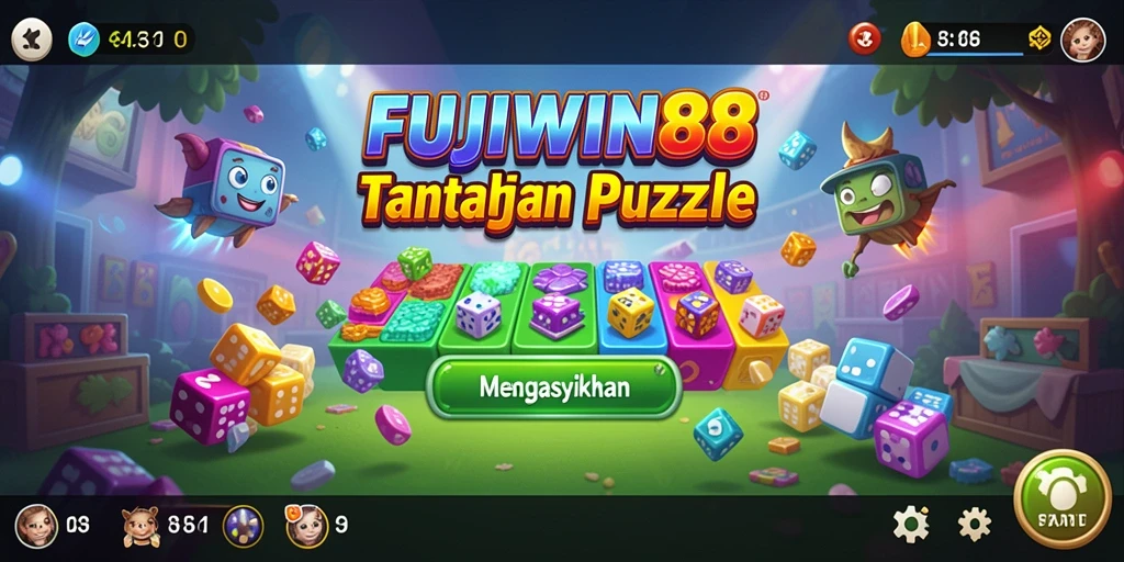 Tampilan gameplay FUJIWIN88 yang penuh warna dan menantang.