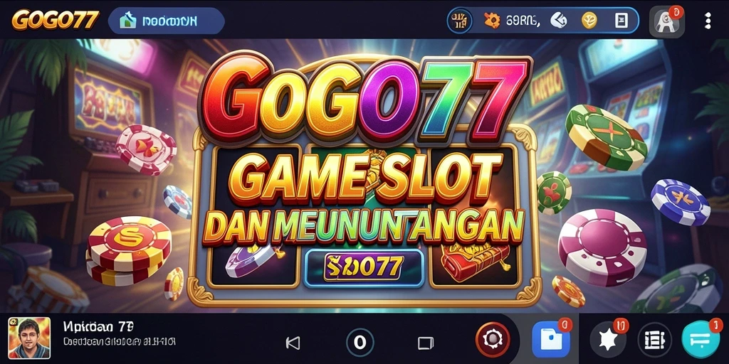 Screenshot GOGO77 menunjukkan gameplay slot yang mendebarkan dengan fitur bonus.